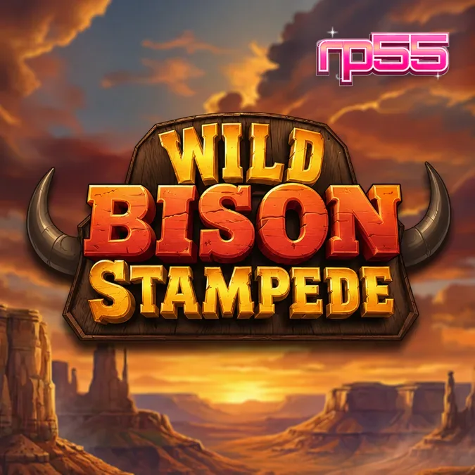 Tampilan visual slot Wild Bison Stampede dengan latar belakang padang rumput